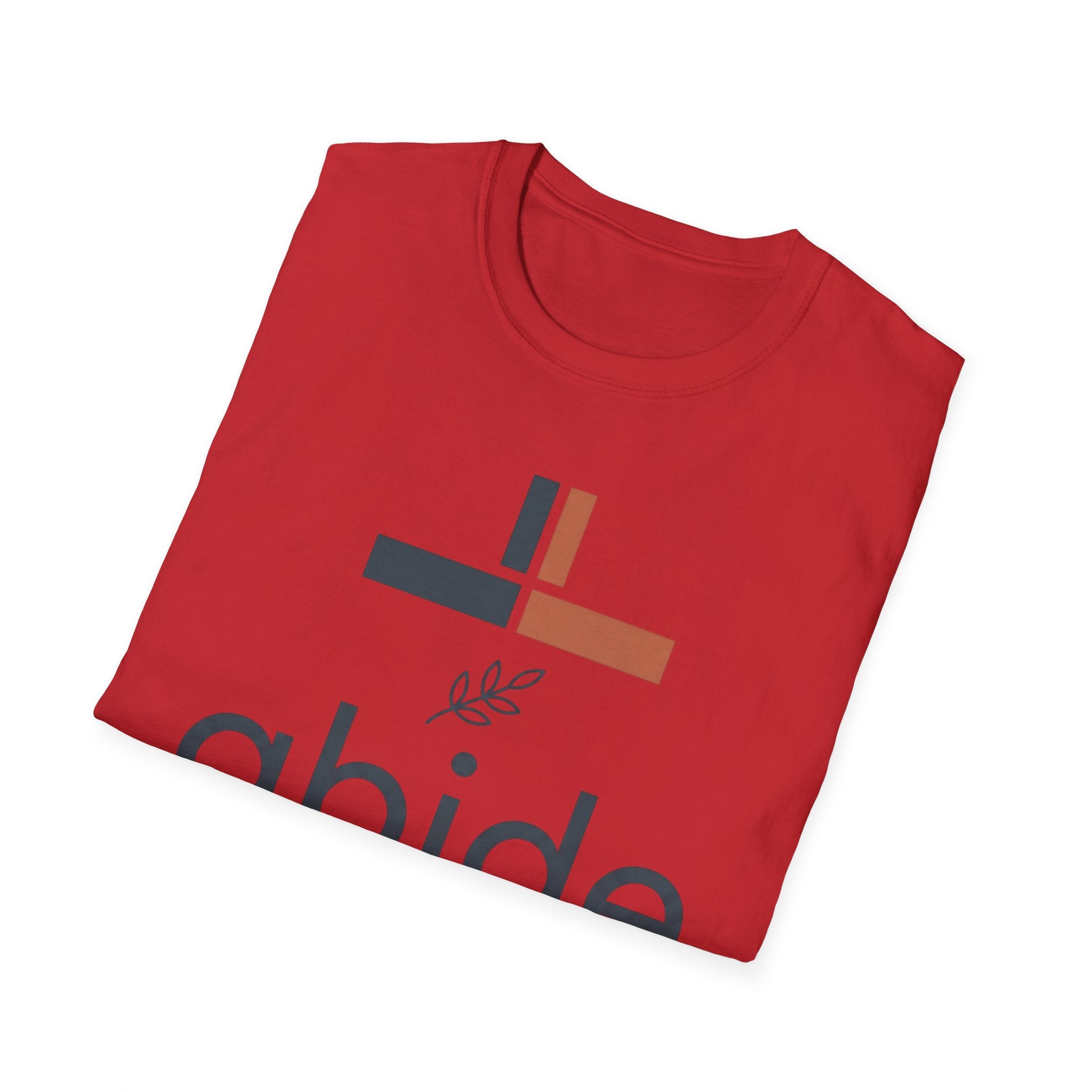 Abide T-Shirt — Christian John 15:4 Faith Tee
