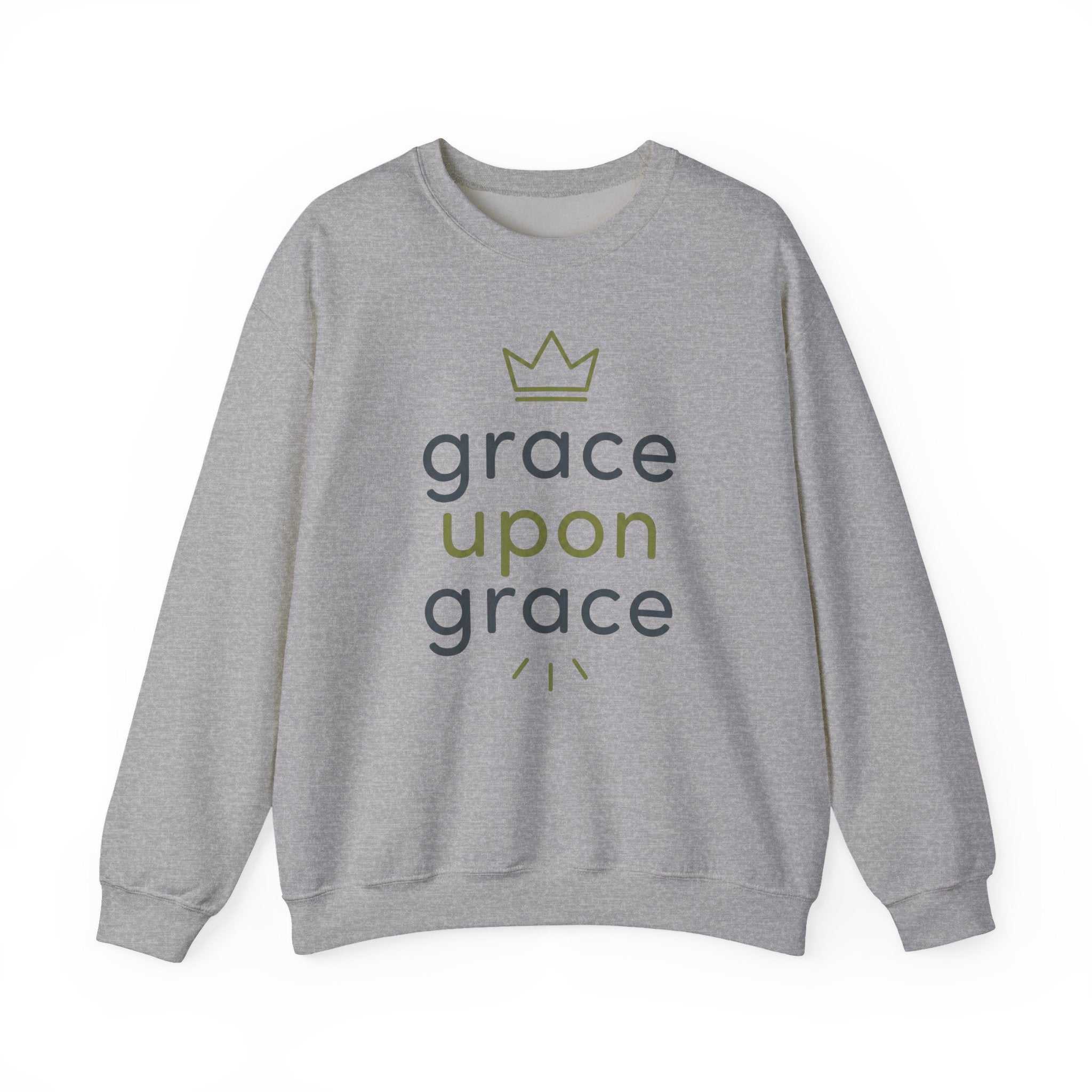 Grace Upon Grace Sweatshirt — Inspirational Christian Crewneck