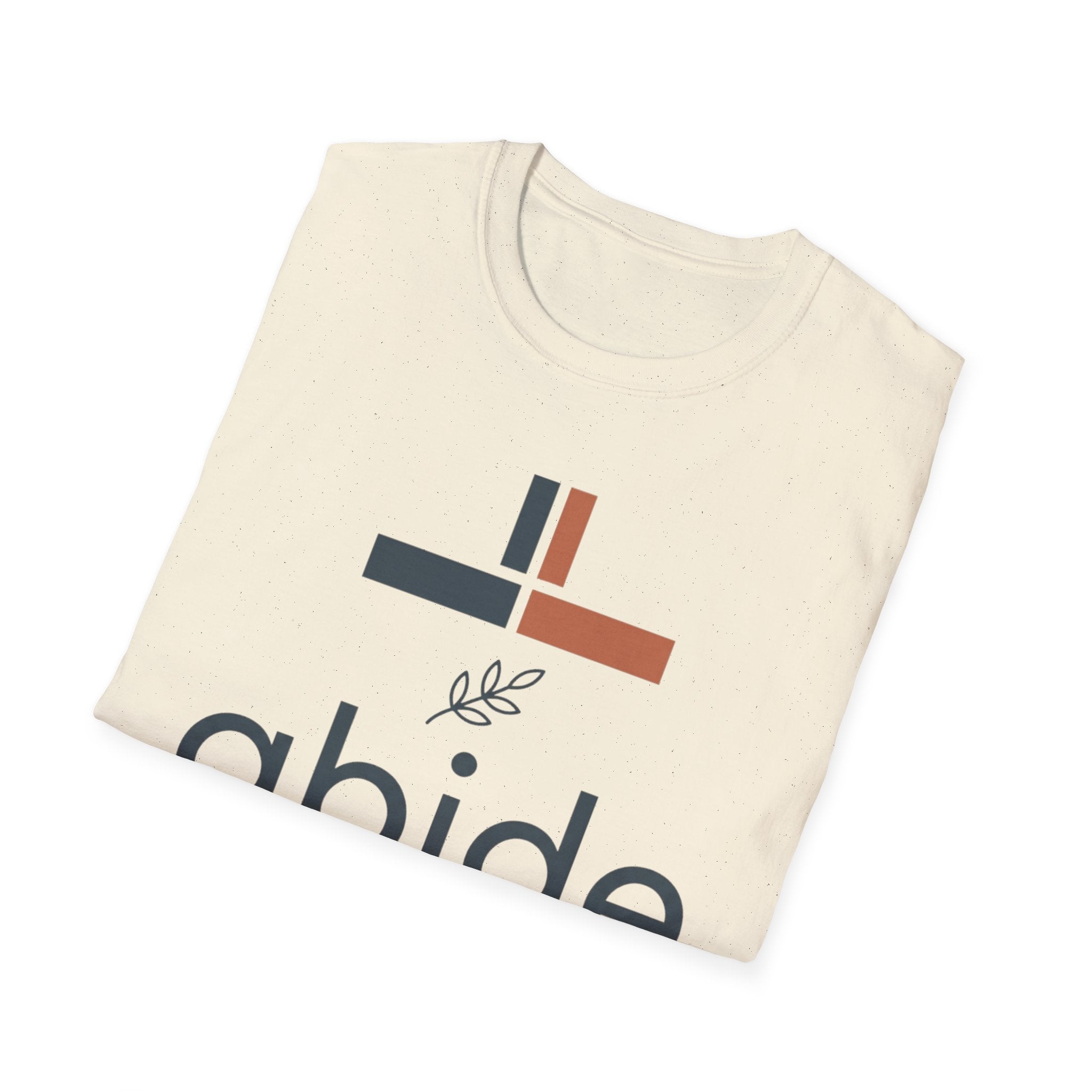 Abide T-Shirt — Christian John 15:4 Faith Tee