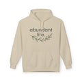 Abundant Life Hoodie – Minimal Floral Inspirational Pullover