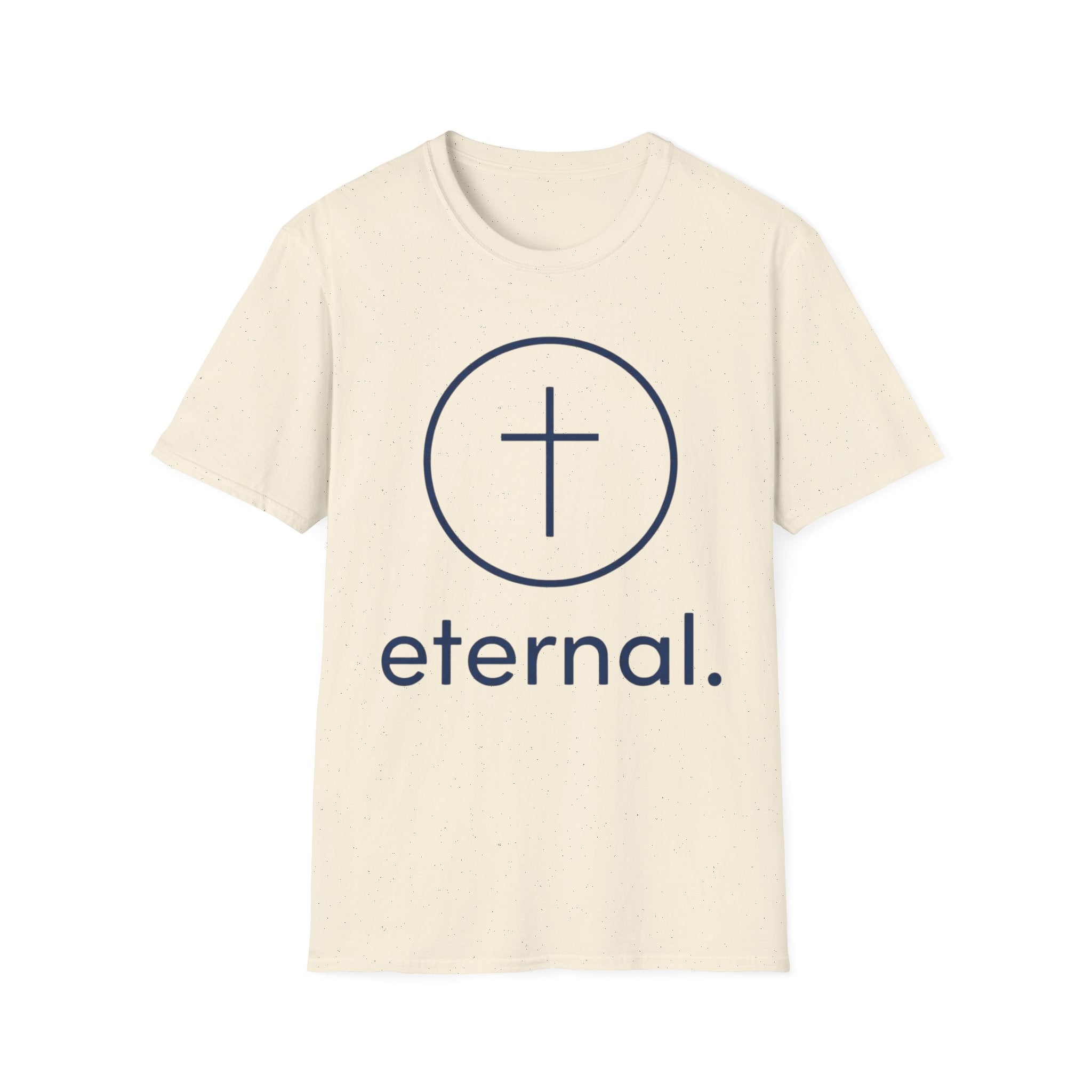 Christian T-Shirt - "eternal." Cross Minimalist Faith Tee