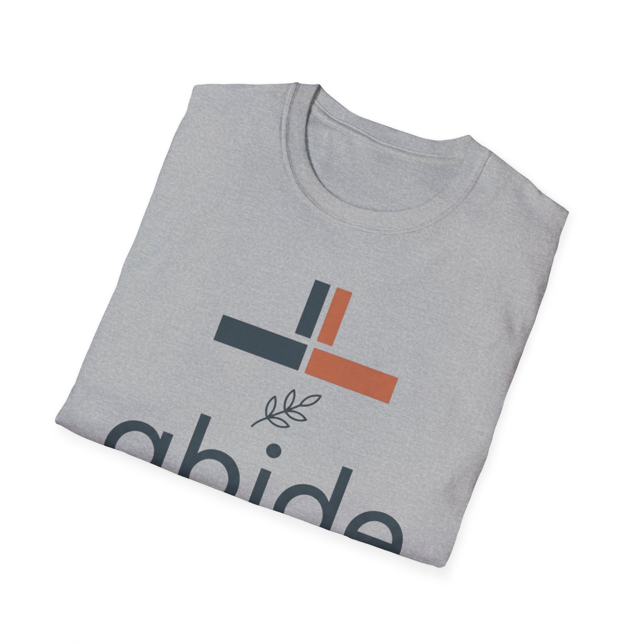 Abide T-Shirt — Christian John 15:4 Faith Tee