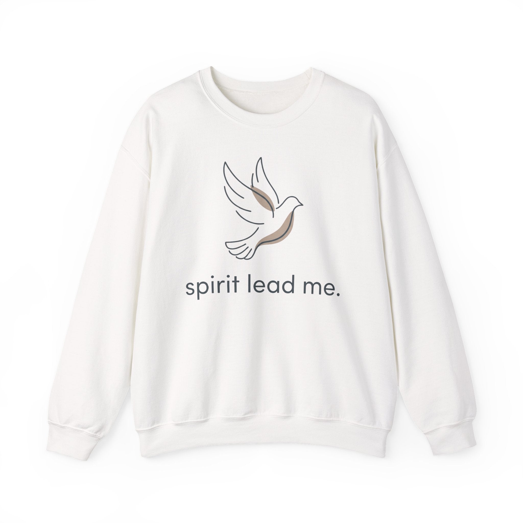 Spirit Lead Me Crewneck Sweatshirt — Dove Inspirational Religious Sweatshirt