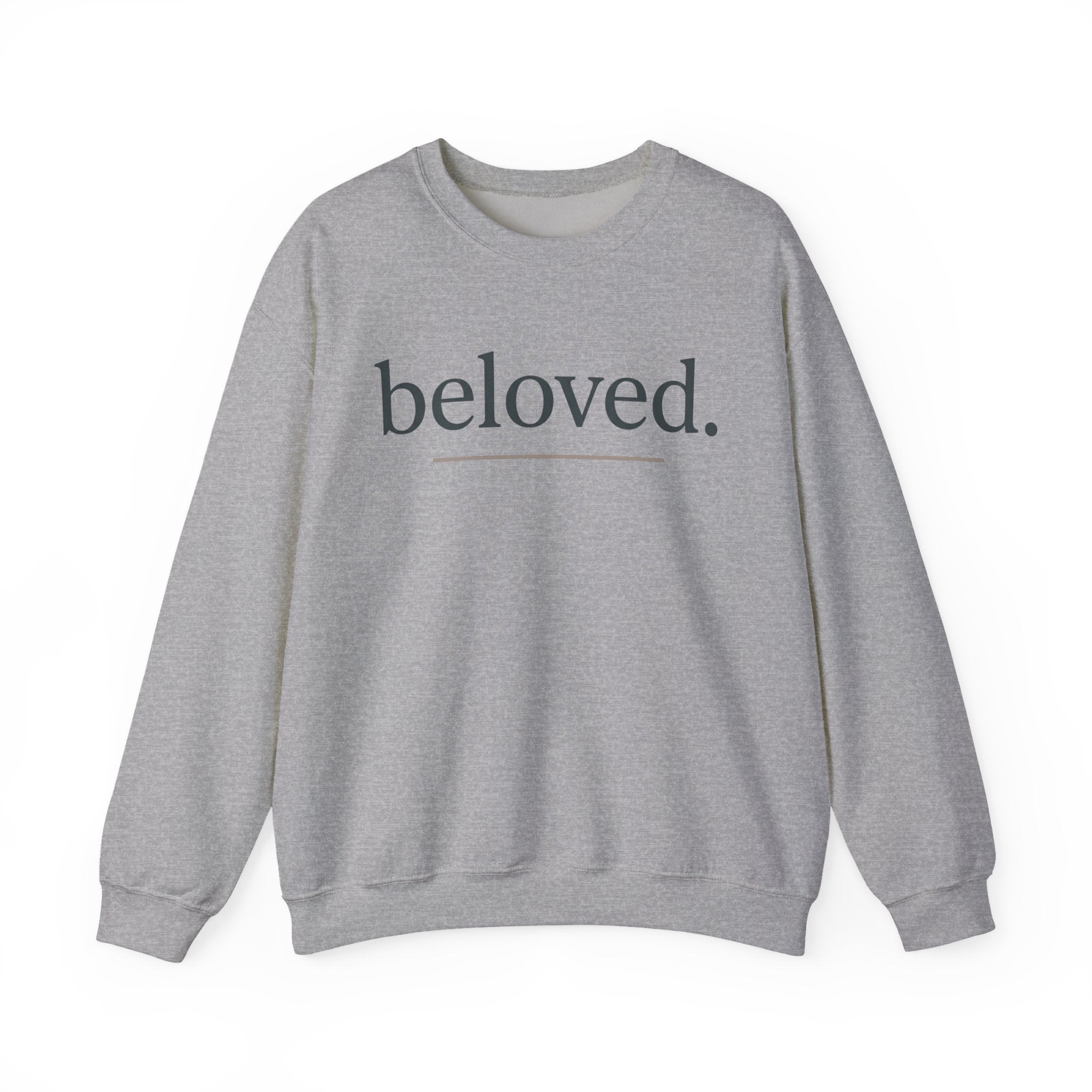 Beloved Crewneck Sweatshirt — Minimal Comfort Pullover with “beloved.” Script