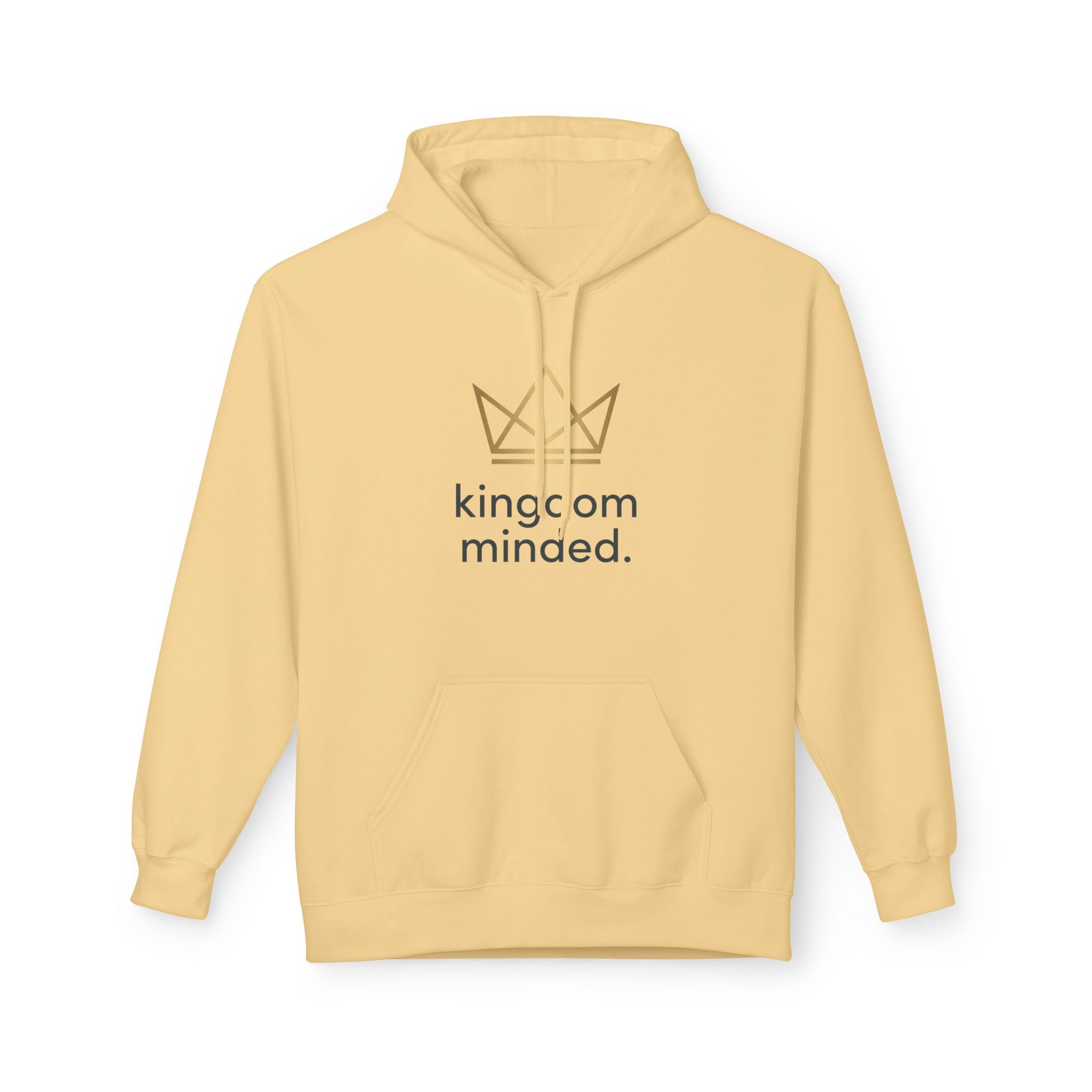 Kingdom Minded Hoodie — Gold Crown Graphic Sweatshirt