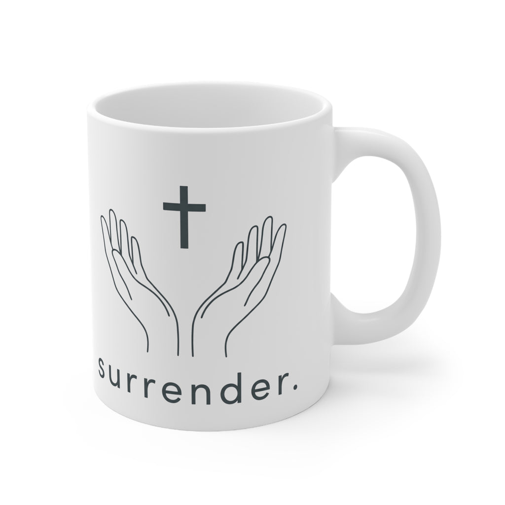 Ceramic Mug — Seraph Stitch Logo & 'Support Small' Minimalist Coffee Cup