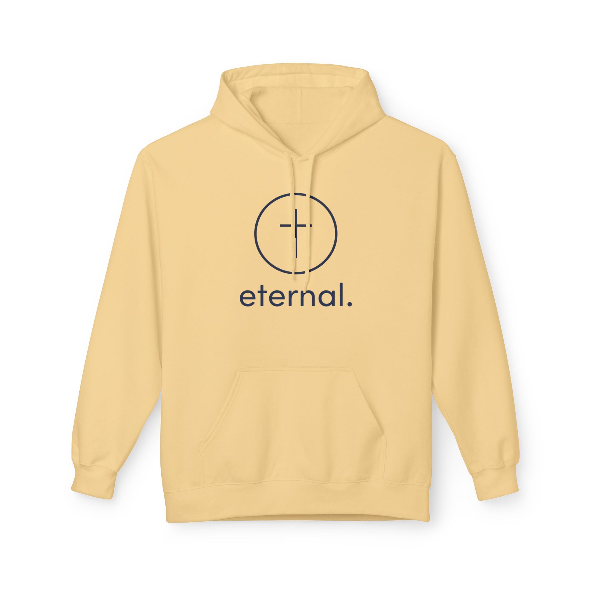 Eternal Cross Hoodie — Minimal Christian Faith Pullover