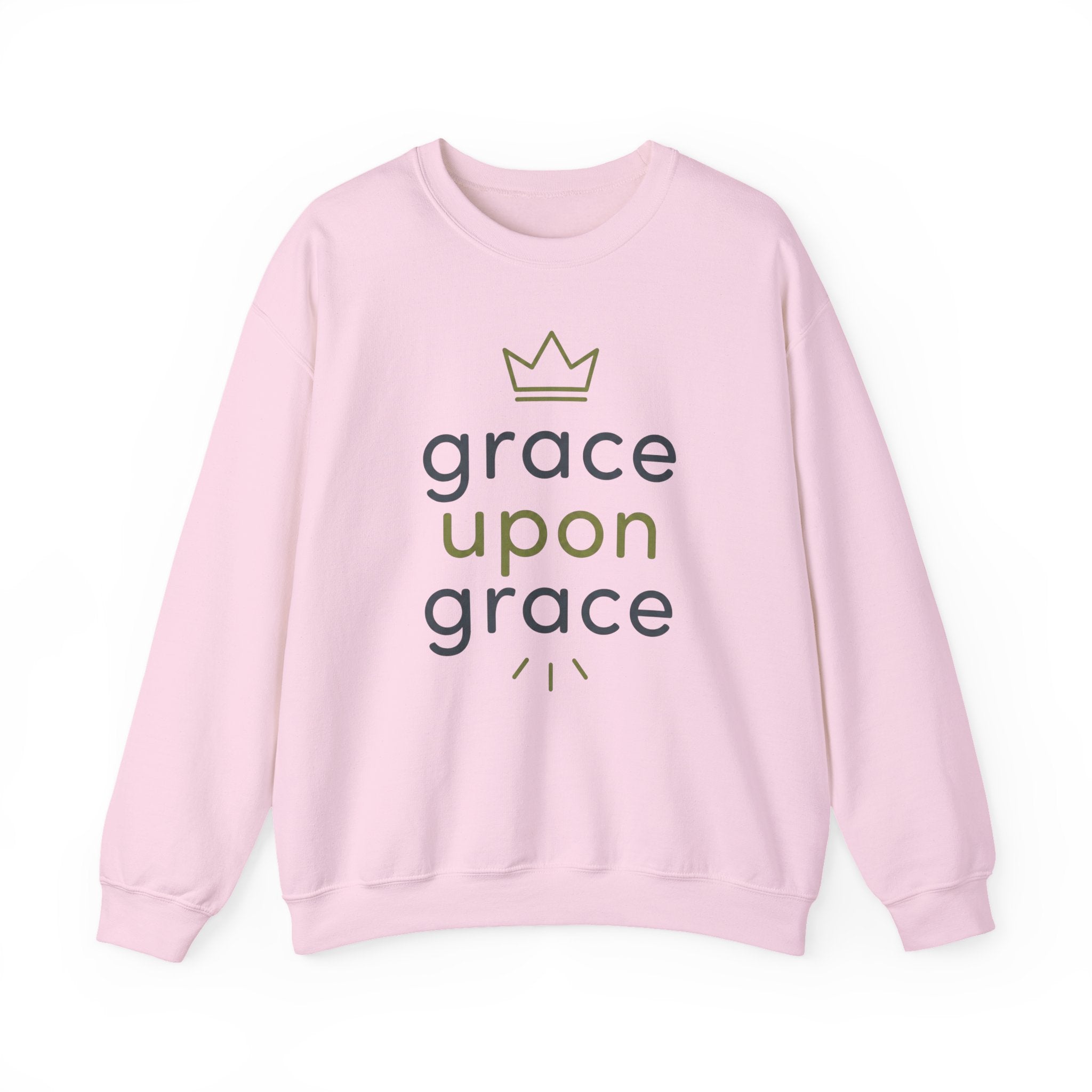 Grace Upon Grace Sweatshirt — Inspirational Christian Crewneck