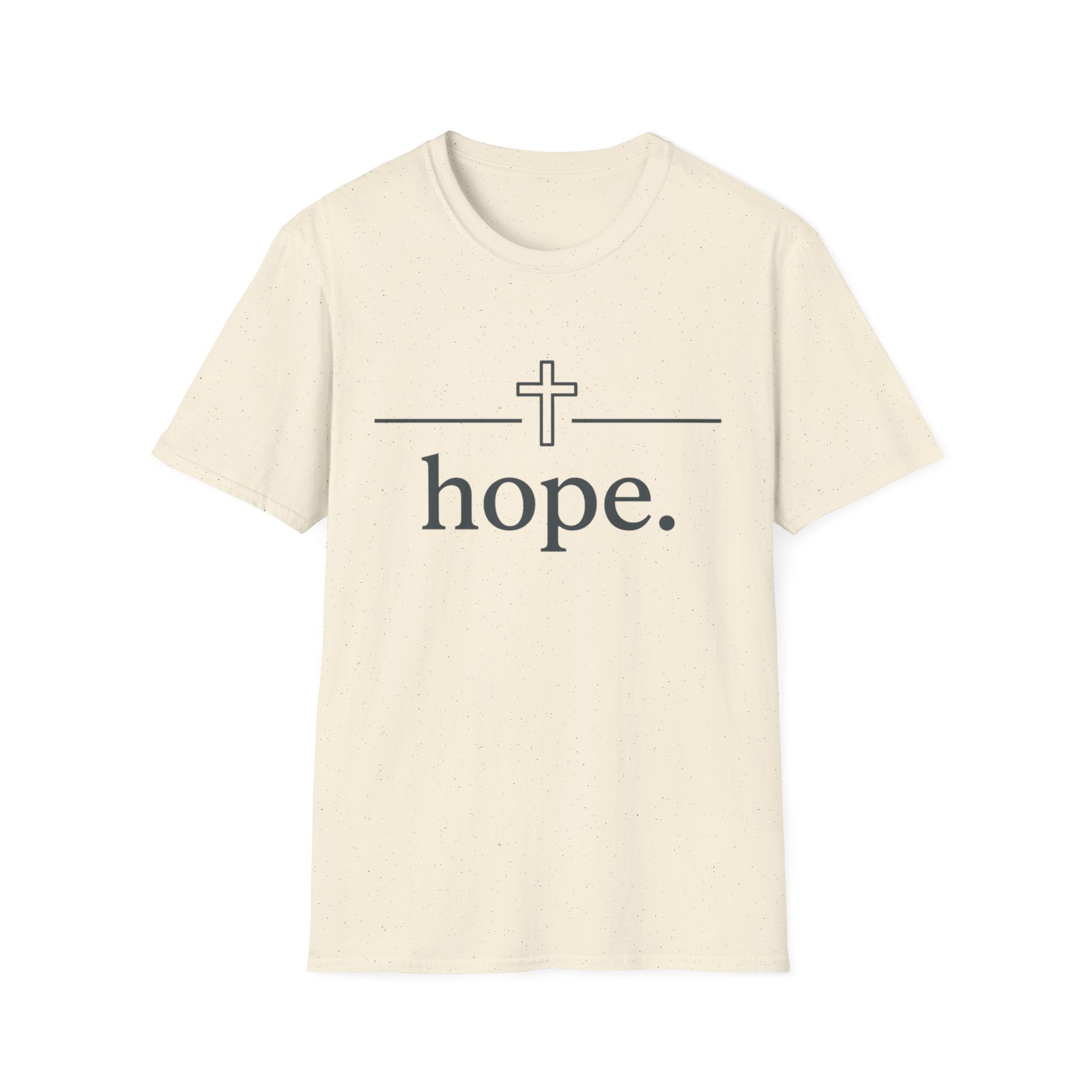 Hope Cross T-Shirt — Christian Faith Tee with "hope." Text