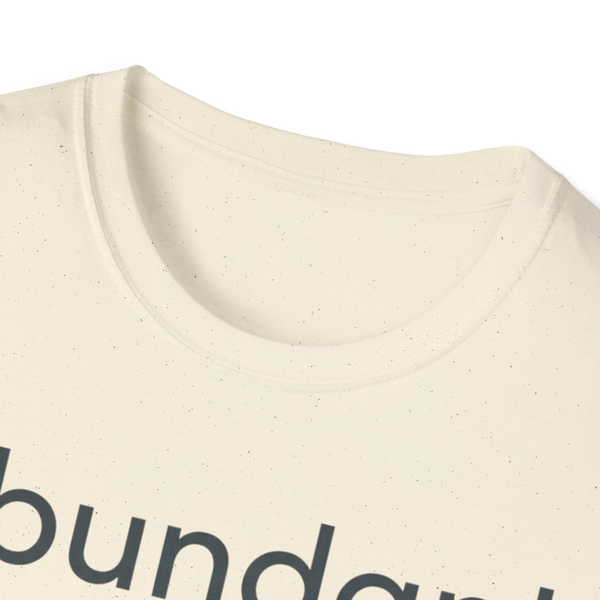 Abundant Life T-Shirt — Minimal Script Floral Tee