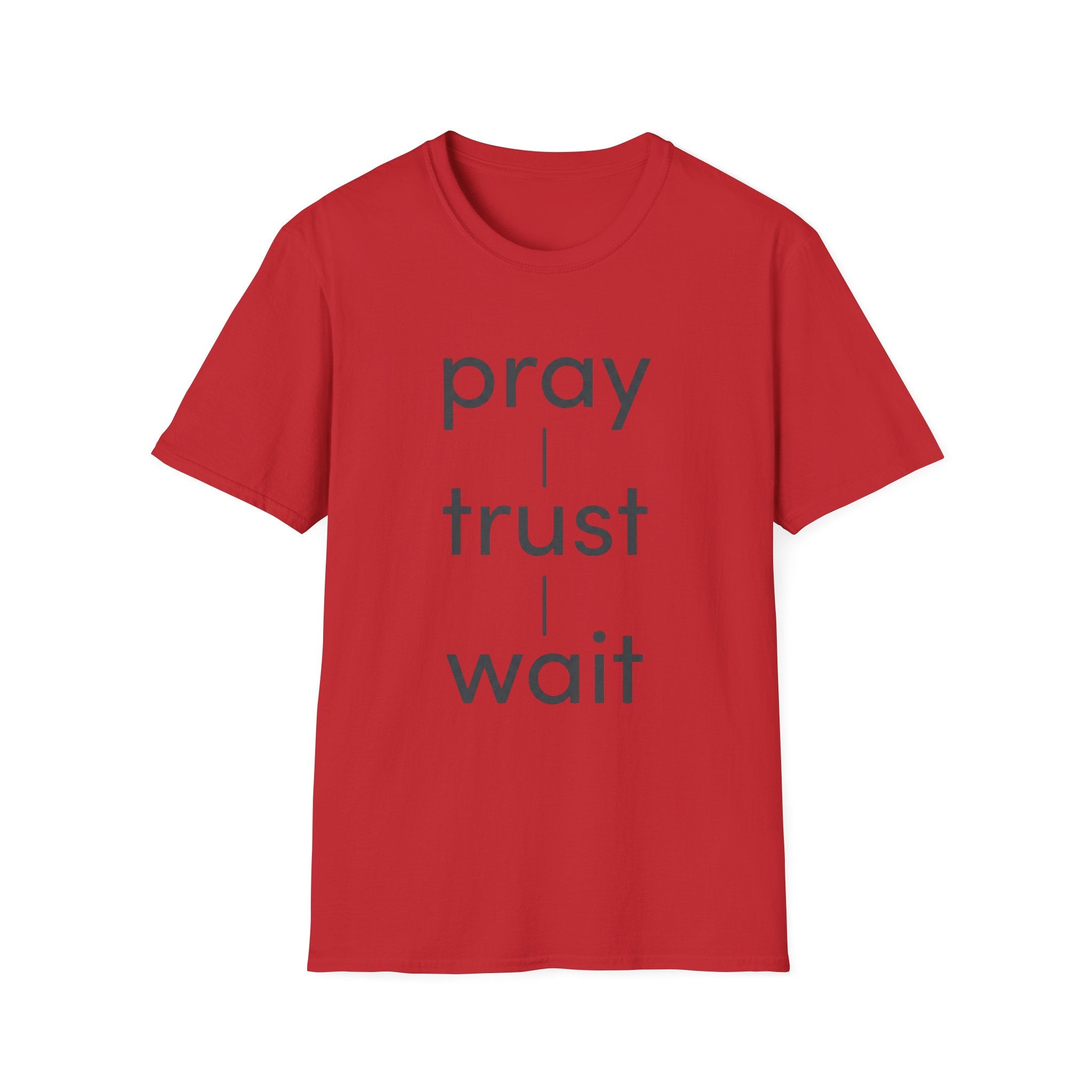 Pray Trust Wait T-Shirt — Inspirational Faith Tee