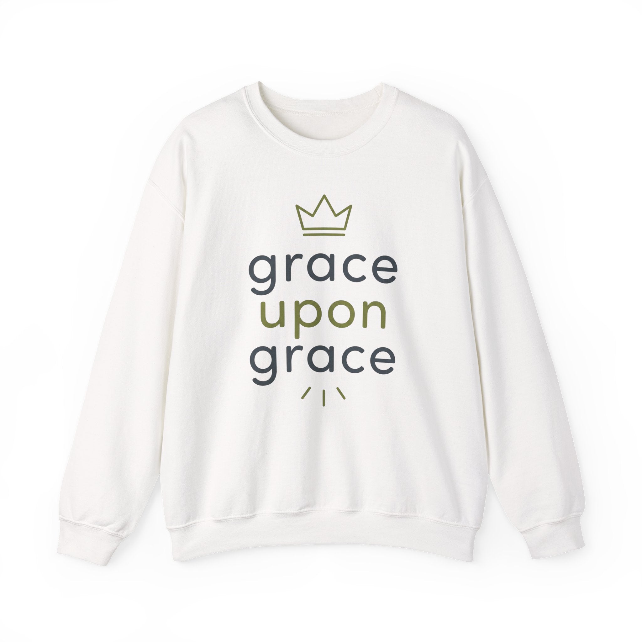 Grace Upon Grace Sweatshirt — Inspirational Christian Crewneck