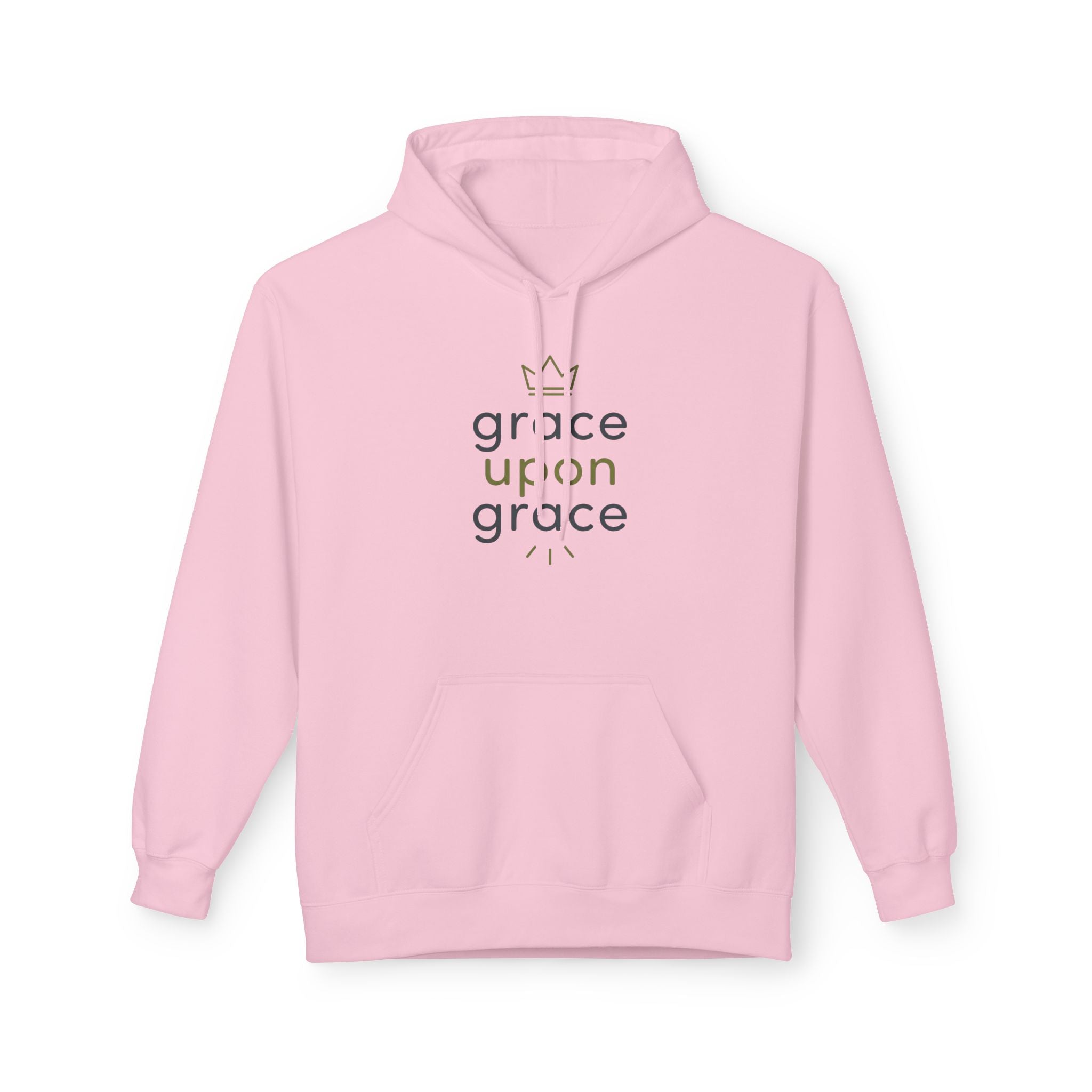 Grace Upon Grace Hoodie — Minimal Christian Faith Sweatshirt