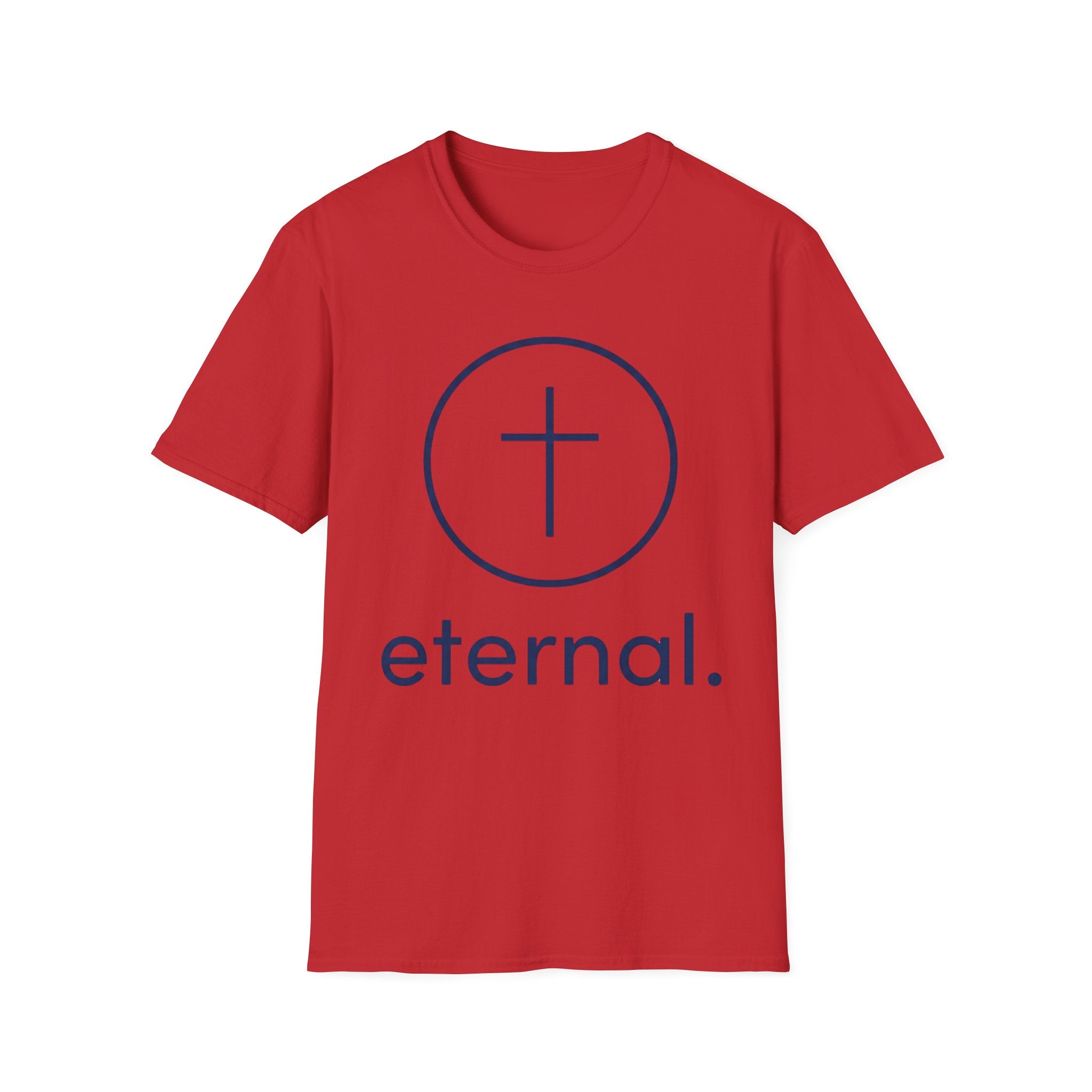 Christian T-Shirt - "eternal." Cross Minimalist Faith Tee
