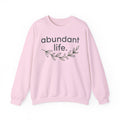 Abundant Life Crewneck Sweatshirt — Minimal Botanical Inspirational Pullover