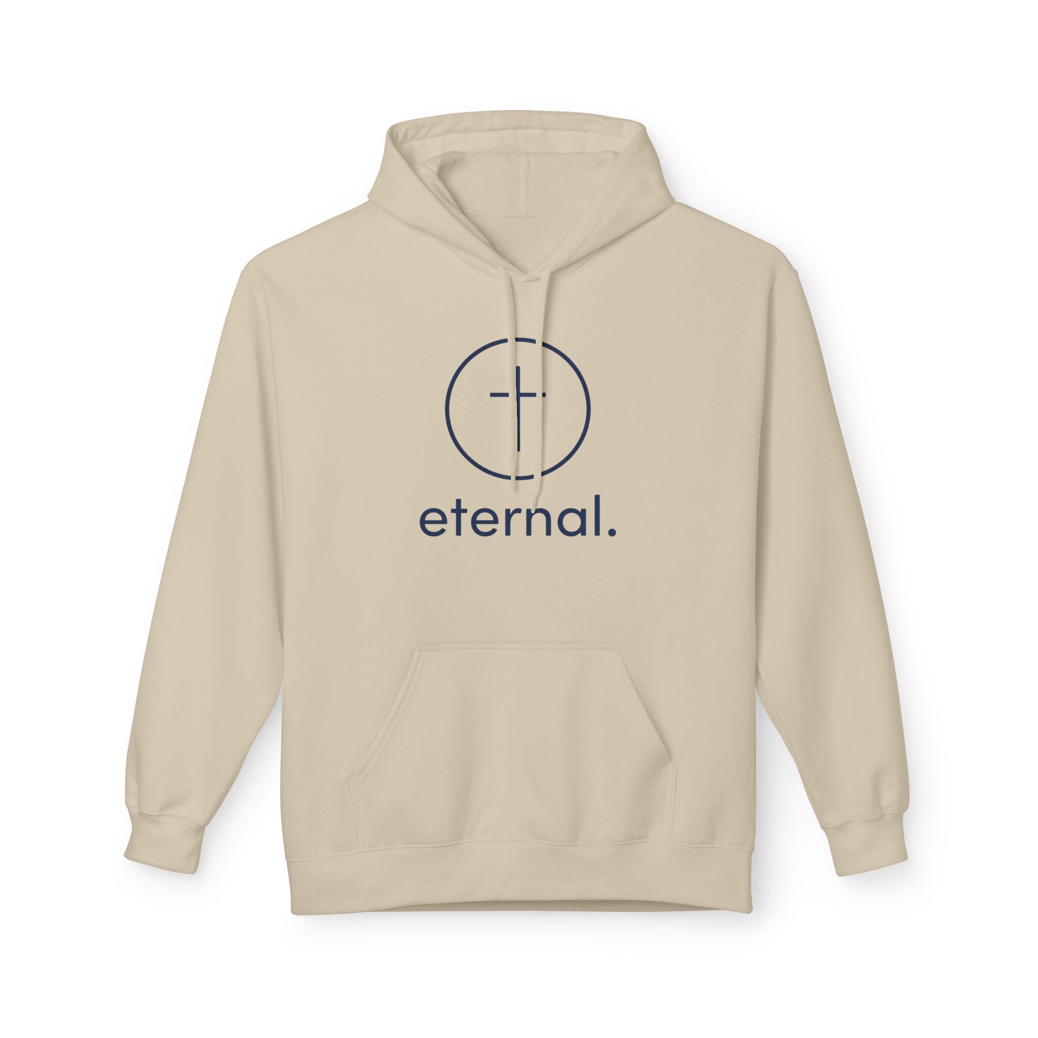 Eternal Cross Hoodie — Minimal Christian Faith Pullover
