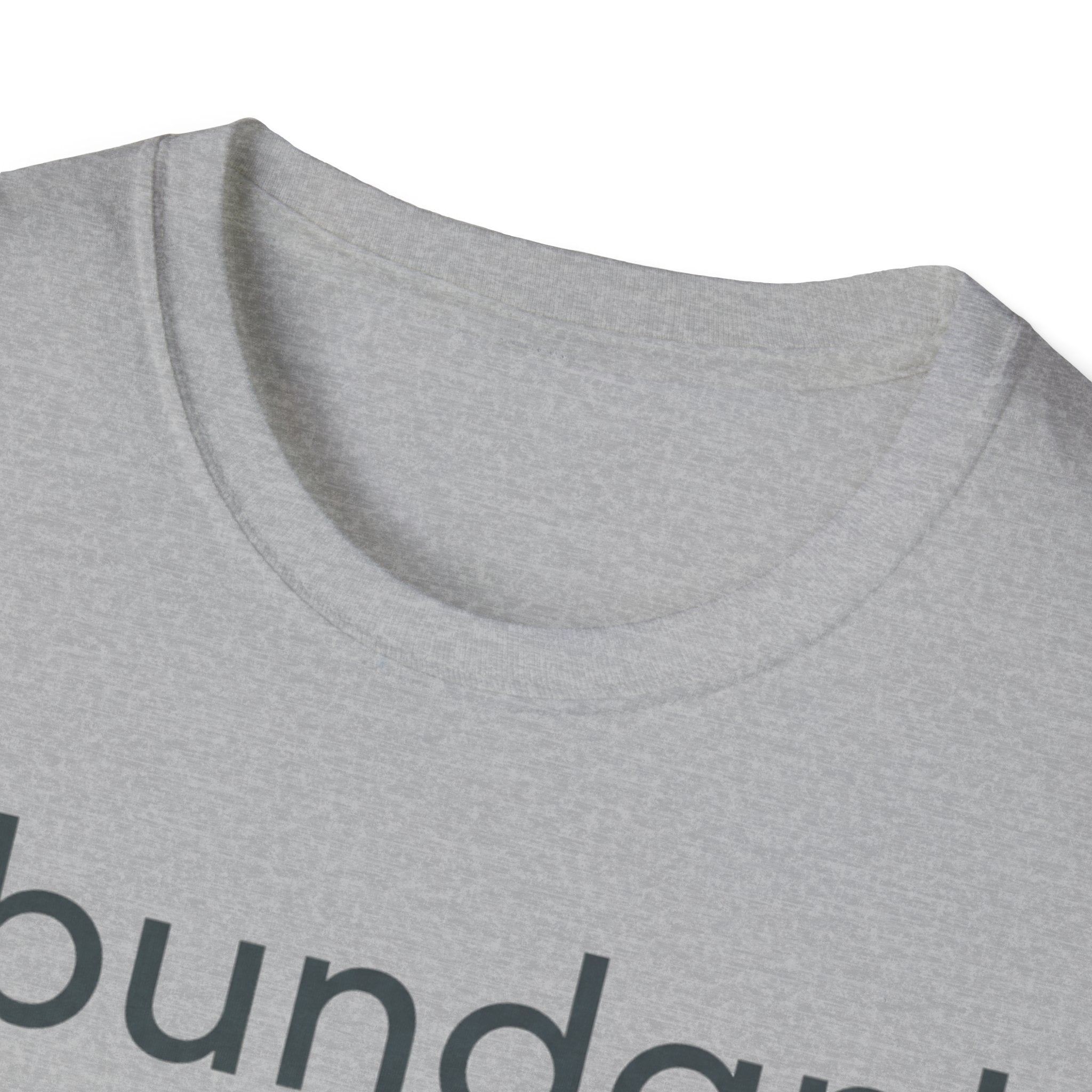Abundant Life T-Shirt — Minimal Script Floral Tee