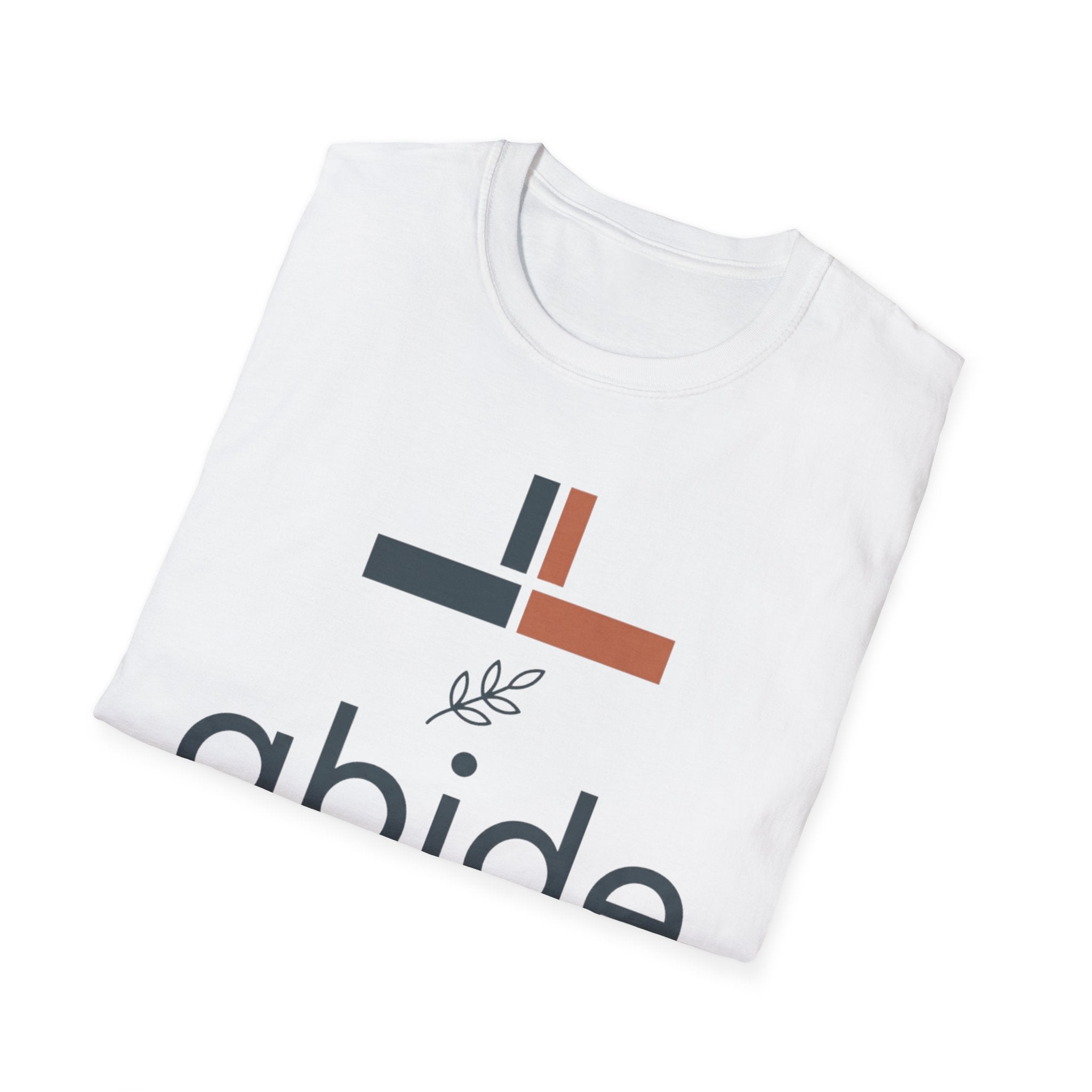 Abide T-Shirt — Christian John 15:4 Faith Tee