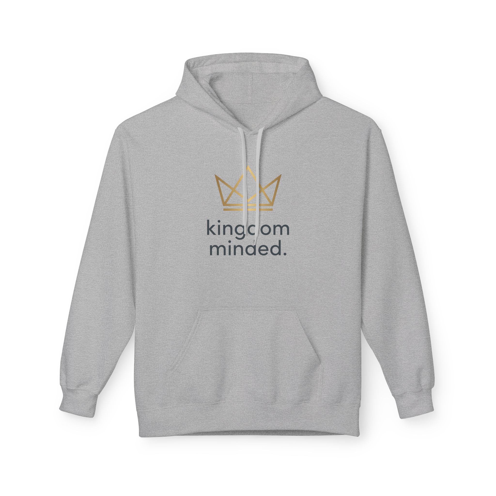 Kingdom Minded Hoodie — Gold Crown Graphic Sweatshirt