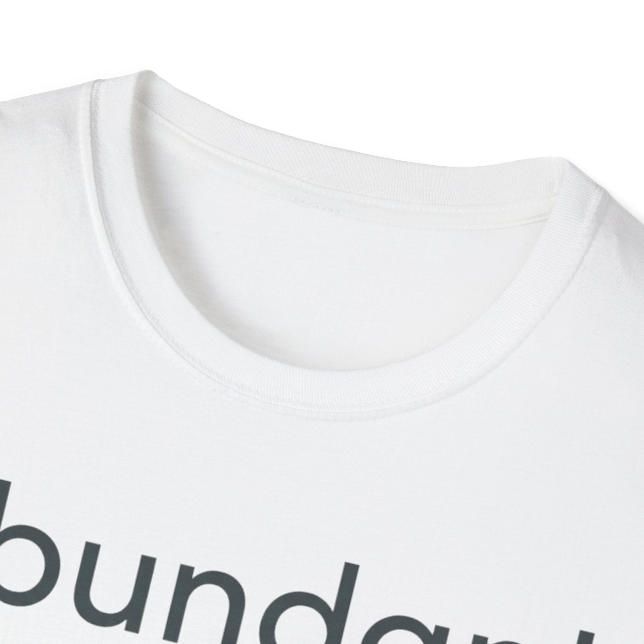 Abundant Life T-Shirt — Minimal Script Floral Tee